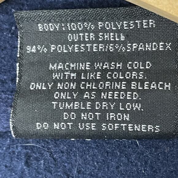 UCONN Huskies Zip Up Fleece Embroidered Jacket Colosseum NCAA Blue Gray Men XL - Picture 13 of 15